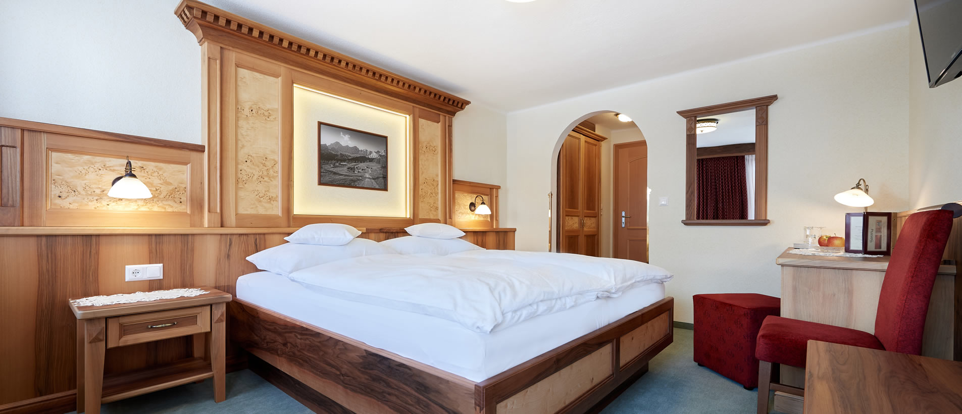 Komfortables Zimmer in der Pension Bartlbauer in der Region Schladming-Dachstein
